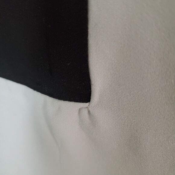 Gabrielle Union Pants Medium Black White Wide Leg Crop New York & Co Avant Garde - Picture 5 of 11